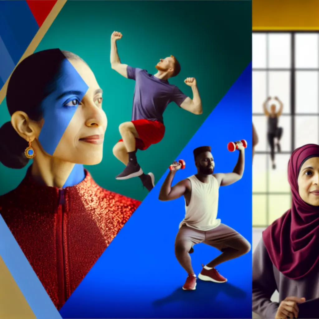 Collage van voor- en naresultaten en trainingsmomenten