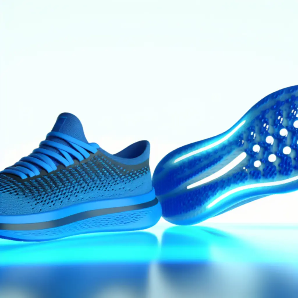 Lichtgewicht hardlooptrainer in elektrisch blauw